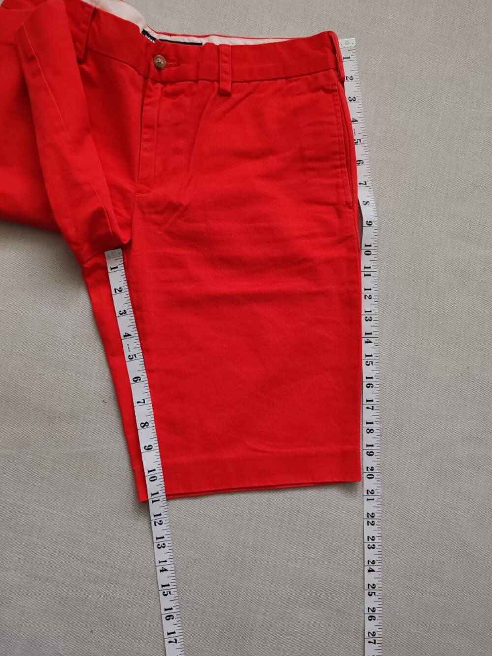 Ralph Lauren Sport Women's Red Chino Shorts Size 8 Cotton Classic Preppy - Picture 12 of 12